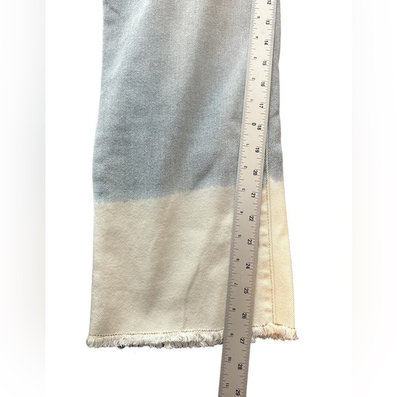 GB Juniors Jeans size 13 high rise crop boot cut bleach design - Picture 10 of 12